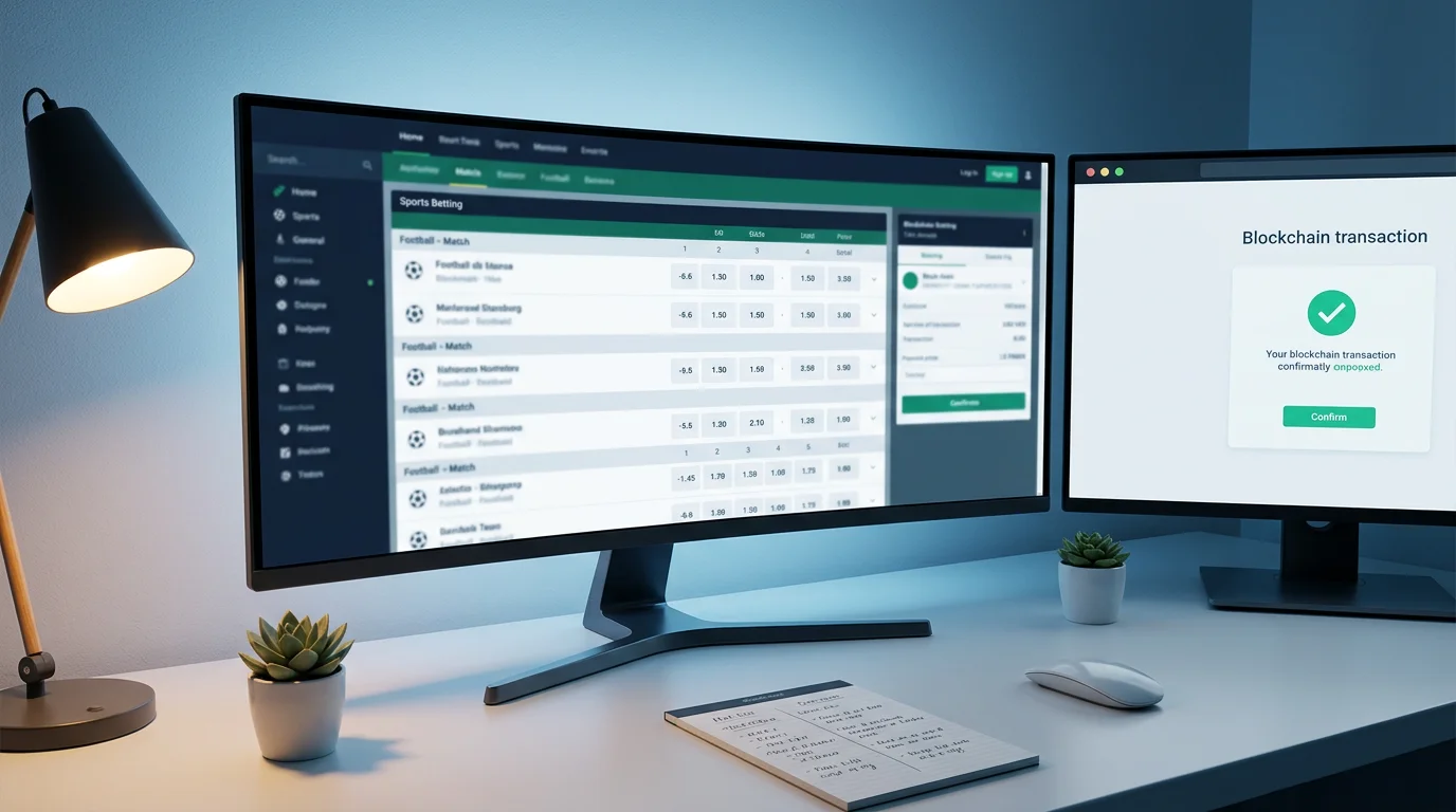 Comparação de plataformas de apostas cripto para Portugal — ecrã de portátil com interface de casa de apostas bitcoin